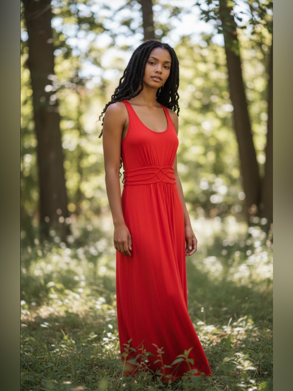 Max Studio Women's Small Maxi Dress Sexy Coquette Knotted Empire Waist Prom